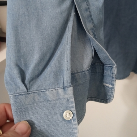 Paul & Shark Yachting Long sleeve Button down Denim Embroidered logo Shirt - Picture 6 of 9